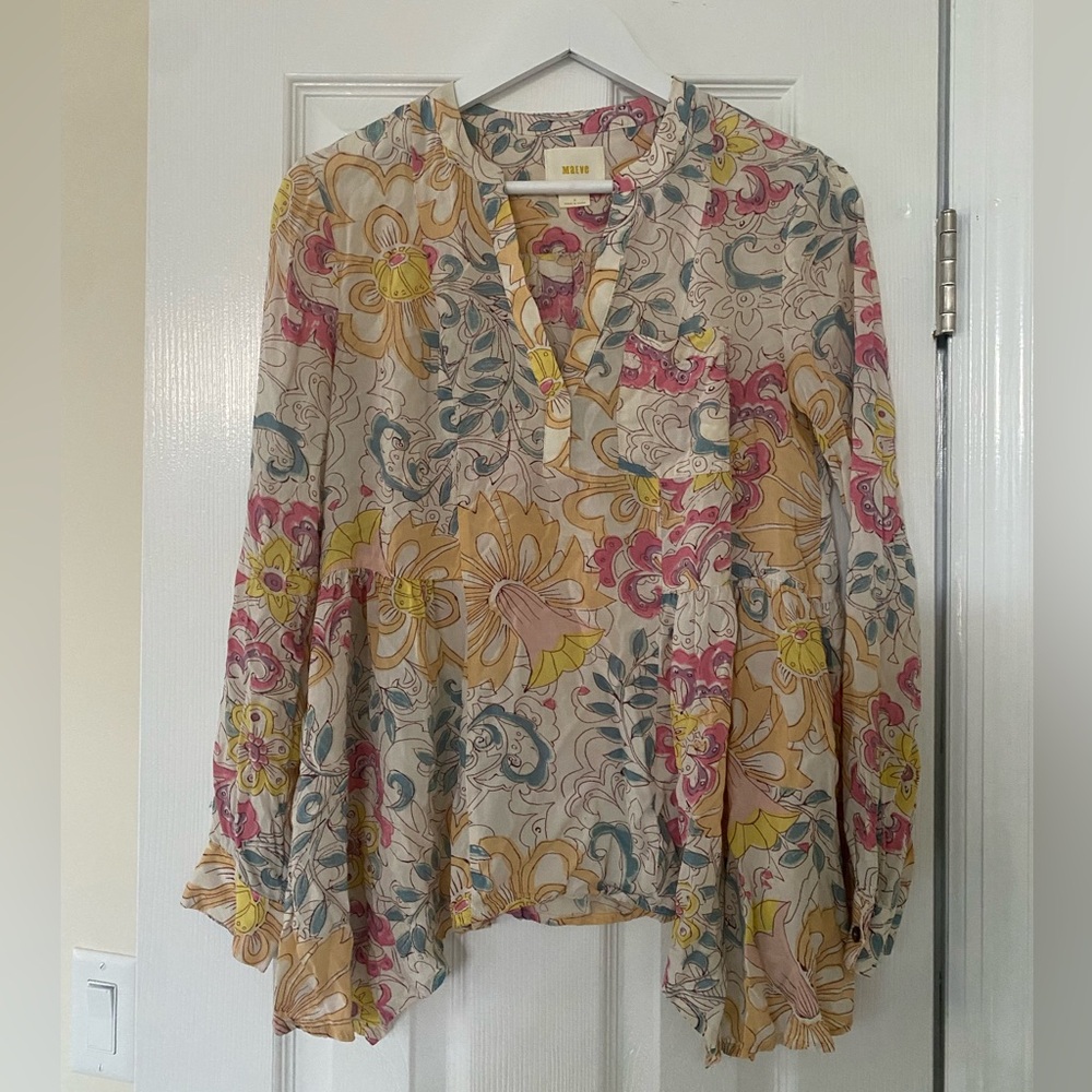 Anthropologie (Maeve) Floral Blouse Size 0